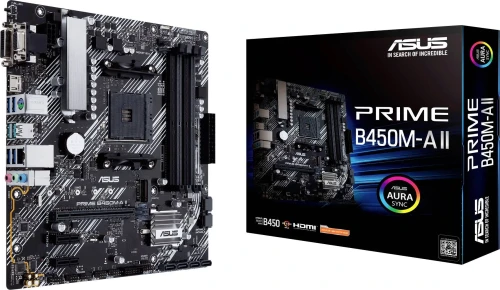 ASUS PRIME B450M-A II AMD AM4 Micro-ATX Motherboard