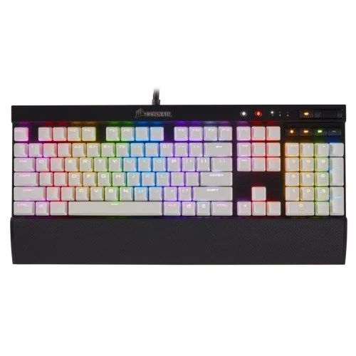 CORSAIR GAMING PBT Double‑Shot White Keycaps