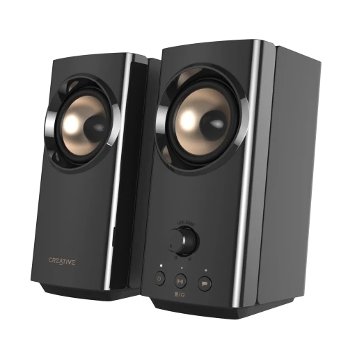 Creative T60 2.0 Compact Hi-Fi Desktop Speakers with Clear Dialog Audio
