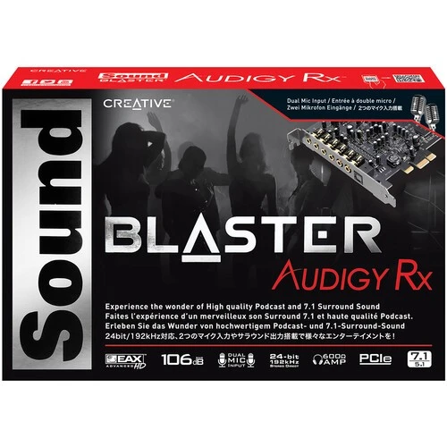 Creative Sound Blaster Audigy RX PCIe 5.1 Channel Sound Card