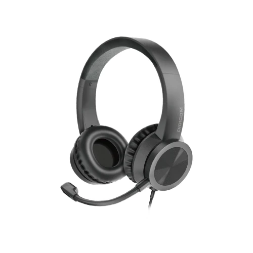DIGICOM PC‑19 USB Wired Headset with Microphone