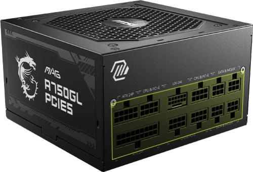 MSI MAG A750GL 750W 80 Plus Gold Full Modular Power Supply