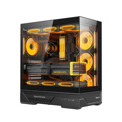 HUNTKEY GX760A FORTUNE Gaming Casing (Black)