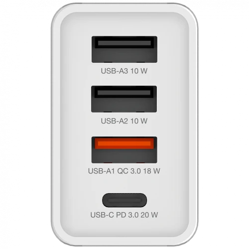 VERBATIM CHR‑30EU2 USB Charger 30W – White (EU Plug)