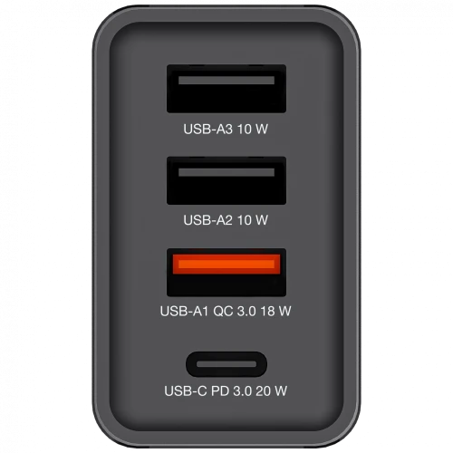 VERBATIM CHR‑30EU2 USB Charger 30W – Black (EU Plug)