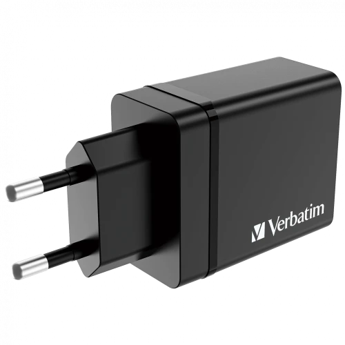 VERBATIM CHR‑30EU2 USB Charger 30W – Black (EU Plug)