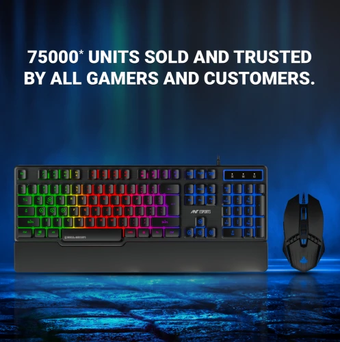 Ant Esports KM500W Gaming Backlit Keyboard Mouse Combo