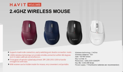 HAVIT MS61WB Wireless Mouse