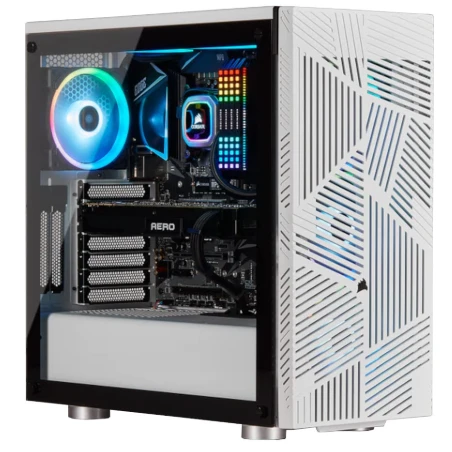 Corsair 275R Airflow Tempered Glass Mid-Tower ATX Gaming Case – White (CC-9011182-WW)