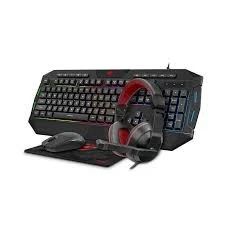 HAVIT KB501CM 4-in-1 Gaming Combo – Keyboard, RGB Mouse, Gaming Headset & Mousepad