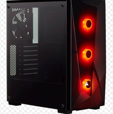 Corsair Carbide Series SPEC-DELTA RGB Tempered Glass Mid-Tower ATX Gaming Case – Black (CC-9011166-WW)