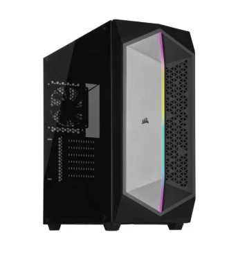 Corsair 470T RGB Tempered Glass Mid-Tower ATX Gaming Case – Black (CC-9011215-WW)