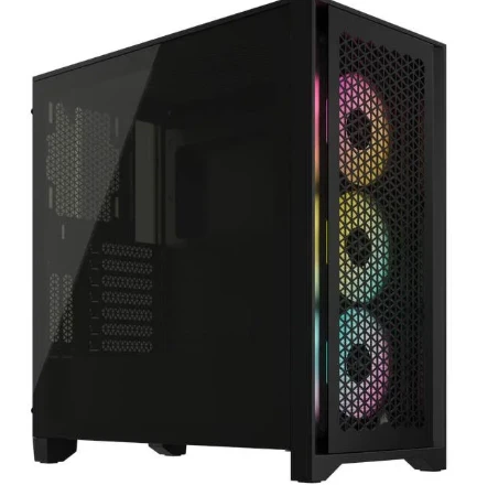 Corsair iCUE 4000D RGB Airflow Tempered Glass Mid-Tower ATX Gaming Case – Black (CC-9011240-WW)
