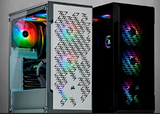CORSAIR iCUE 220T RGB Airflow Mid‑Tower Smart Case — CC‑9011174‑WW (White)