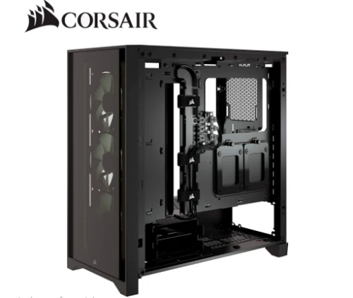 CORSAIR iCUE 4000X RGB Mid‑Tower ATX Desktop Case — CC‑9011204‑WW (Black)
