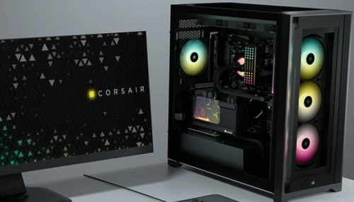 CORSAIR iCUE 5000X RGB Tempered Glass Mid‑Tower ATX PC Smart Case — CC‑9011212‑WW (Black)