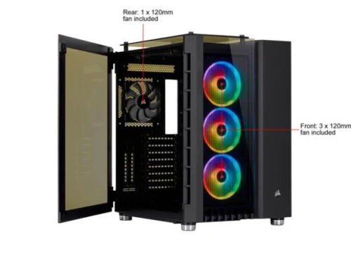 Corsair Crystal Series 680X RGB Mid‑Tower ATX PC Case — CC‑9011168‑WW