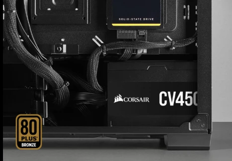 Corsair CV Series™ CV450 — 450 W 80 PLUS® Bronze Certified Power Supply Unit (PSU)