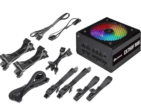 Corsair CX Series™ CX750F RGB — 750 Watt 80 Plus® Bronze Fully Modular RGB PSU
