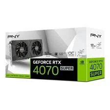 PNY GeForce RTX 4070 SUPER 12GB DF OC VGA Card — Overclocked Dual‑Fan Edition