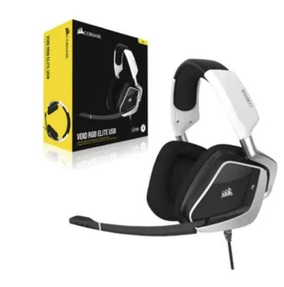 CORSAIR HS60 Pro Void RGB Elite White Gaming Headset