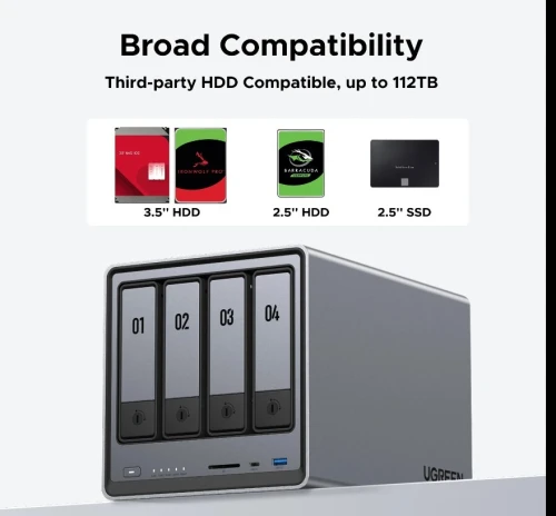 UGREEN NASync DXP4800 4‑Bay NAS Storage System
