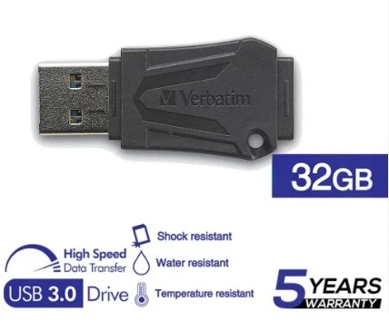 VERBATIM USB 3.0 Flash Drive 32GB (Model: 66057)