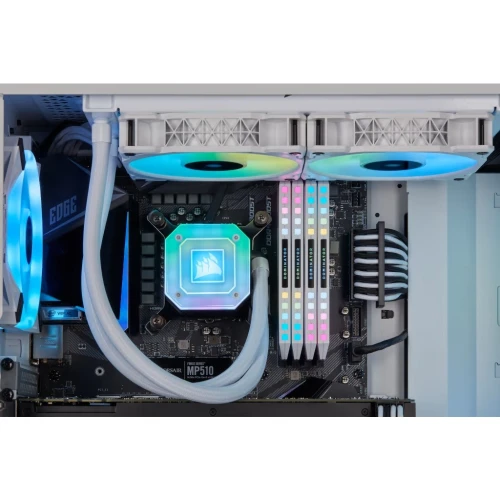 CORSAIR iCUE H100i ELITE CAPELLIX Liquid CPU Cooler — White