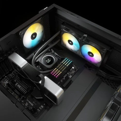 CORSAIR iCUE H100i ELITE LCD Display Liquid CPU Cooler