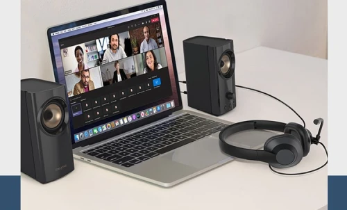 Creative T60 2.0 Compact Hi-Fi Desktop Speakers with Clear Dialog Audio