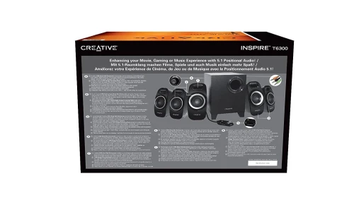 Creative Inspire T6300 5.1 Surround Sound Speaker System with Subwoofer
