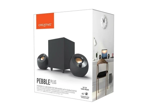 Creative Pebble Plus 2.1 USB Desktop Speakers with Subwoofer