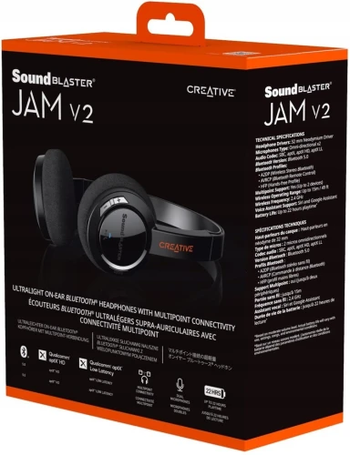 Creative Sound Blaster JAM V2 Wireless Bluetooth Headphones
