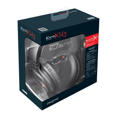 Creative Sound BlasterX H3 Gaming Headset with Detachable Noise-Cancelling Microphone