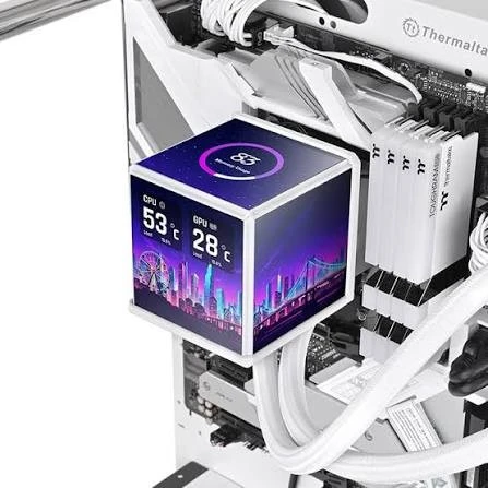 Thermaltake MINECUBE 360 Ultra Snow ARGB Sync AIO Liquid CPU Cooler