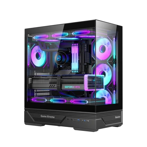 HUNTKEY GX760A FORTUNE Gaming Casing (Black)