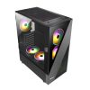 HUNTKEY CASING GX 660T WITH 3PCS RGB FAN FREE