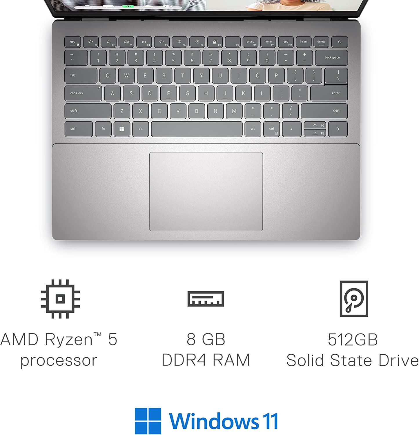 Dell Inspiron 14 Inch 5425 | AMD Ryzen 5 5625U | 8GB Memory | 512GB SSD | AMD Radeon Graphics - Silver